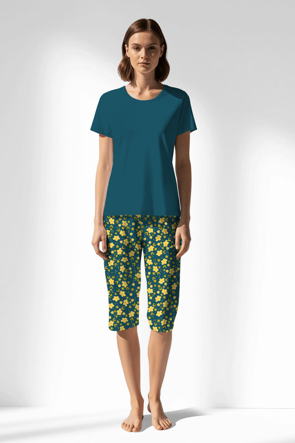 Woman Polyviscon Sunrise Capri Set - 19-4526 - Image 3