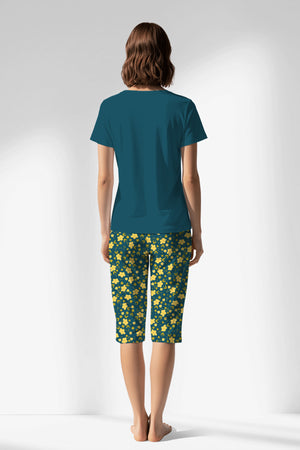 Woman Polyviscon Sunrise Capri Set - 19-4526 - Image 1