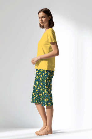 Woman Polyviscon Sunrise Capri Set - B-13-0850 - Image 2