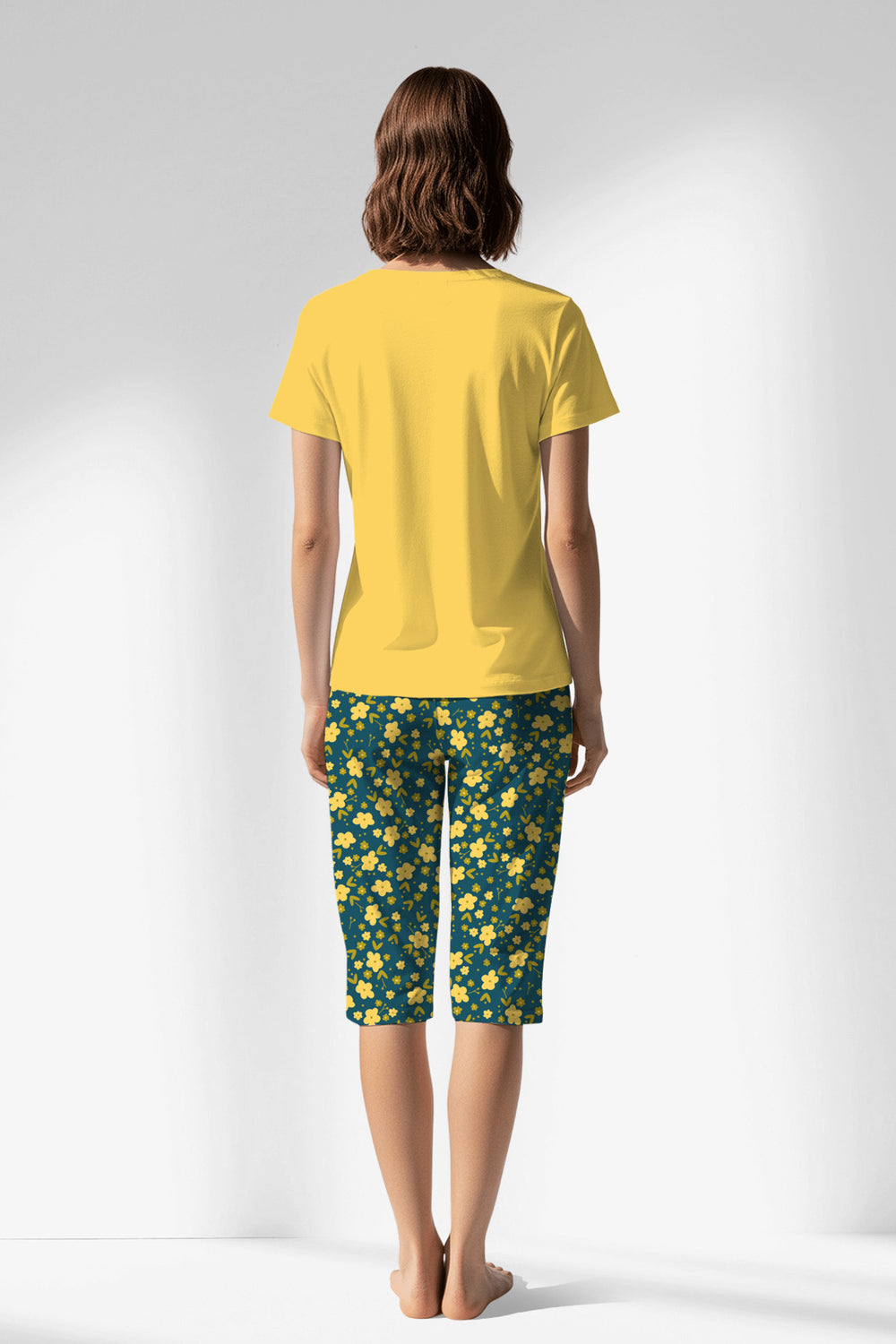 Woman Polyviscon Sunrise Capri Set - 19-4526 - Image 1