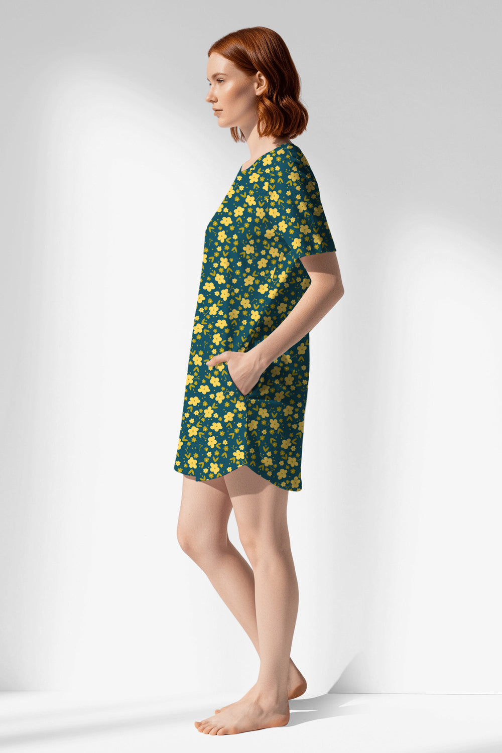 Woman Polyviscon Sunrise Pocket Detail Tunic - ROTASYON - Image 1