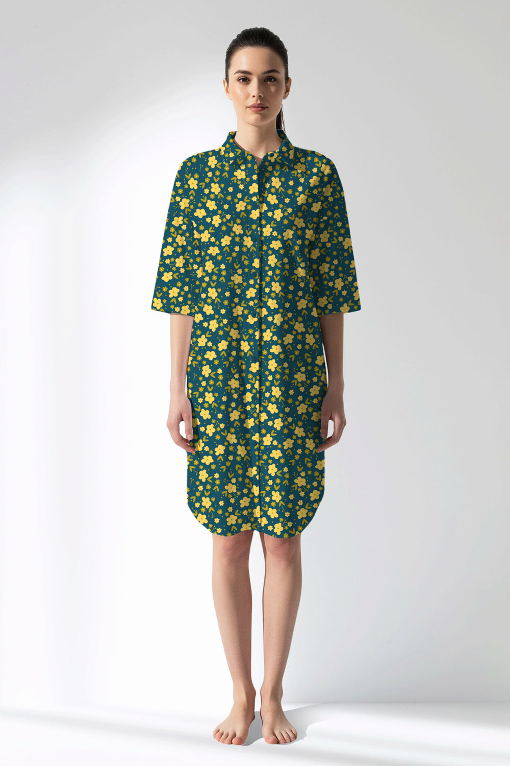 Woman Polyviscon Sunrise Shirt Tunic - ROTASYON - Image 1