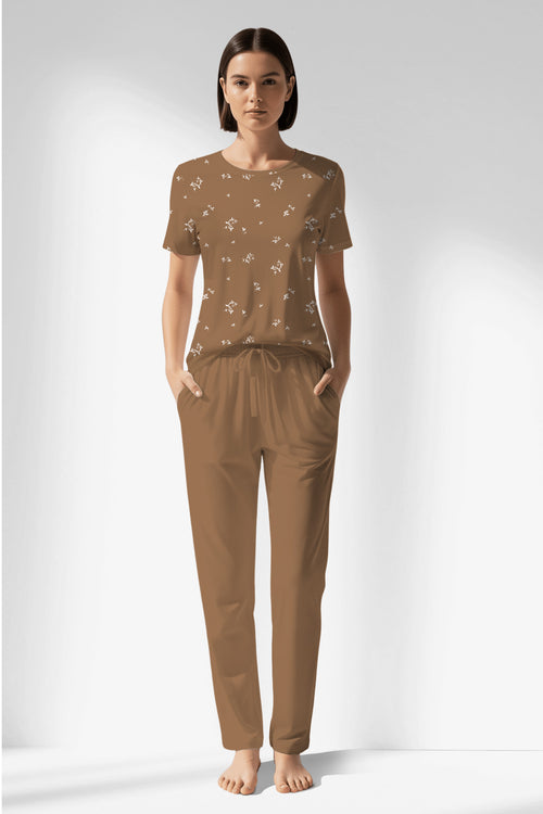 Woman Polyviscon Arlisse Pocket Detail Pyjama Set - ROTASYON - Image 1