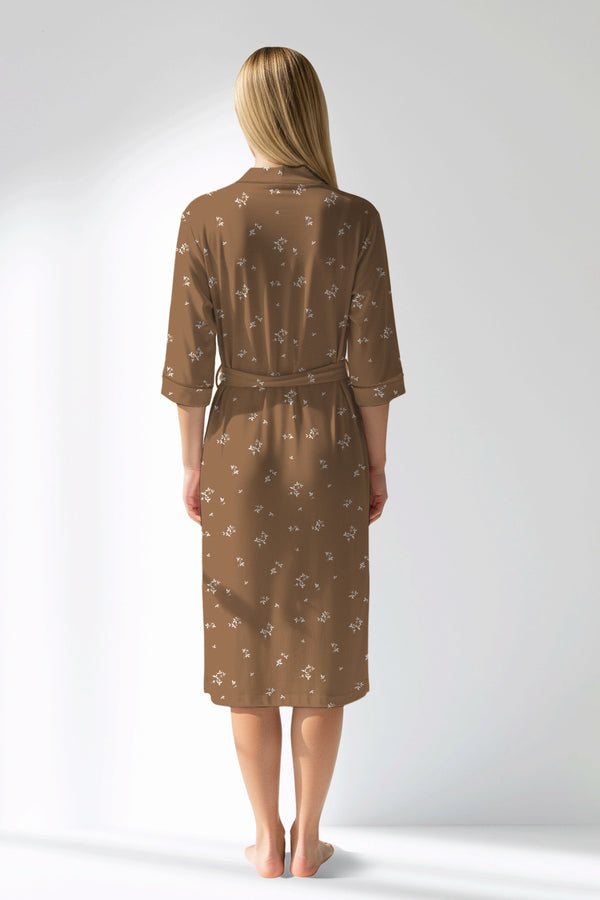 Woman Polyviscon Arlisse Dressing Gown - ROTASYON - Image 3