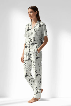Woman Polyviscon Armonelle Buttoned Pyjama Set - ROTASYON - Image 2