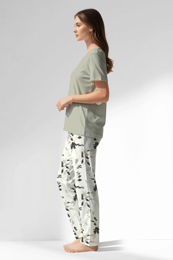 Woman Polyviscon Armonelle Pyjama Set - METRAJ ZEMIN - Image 2