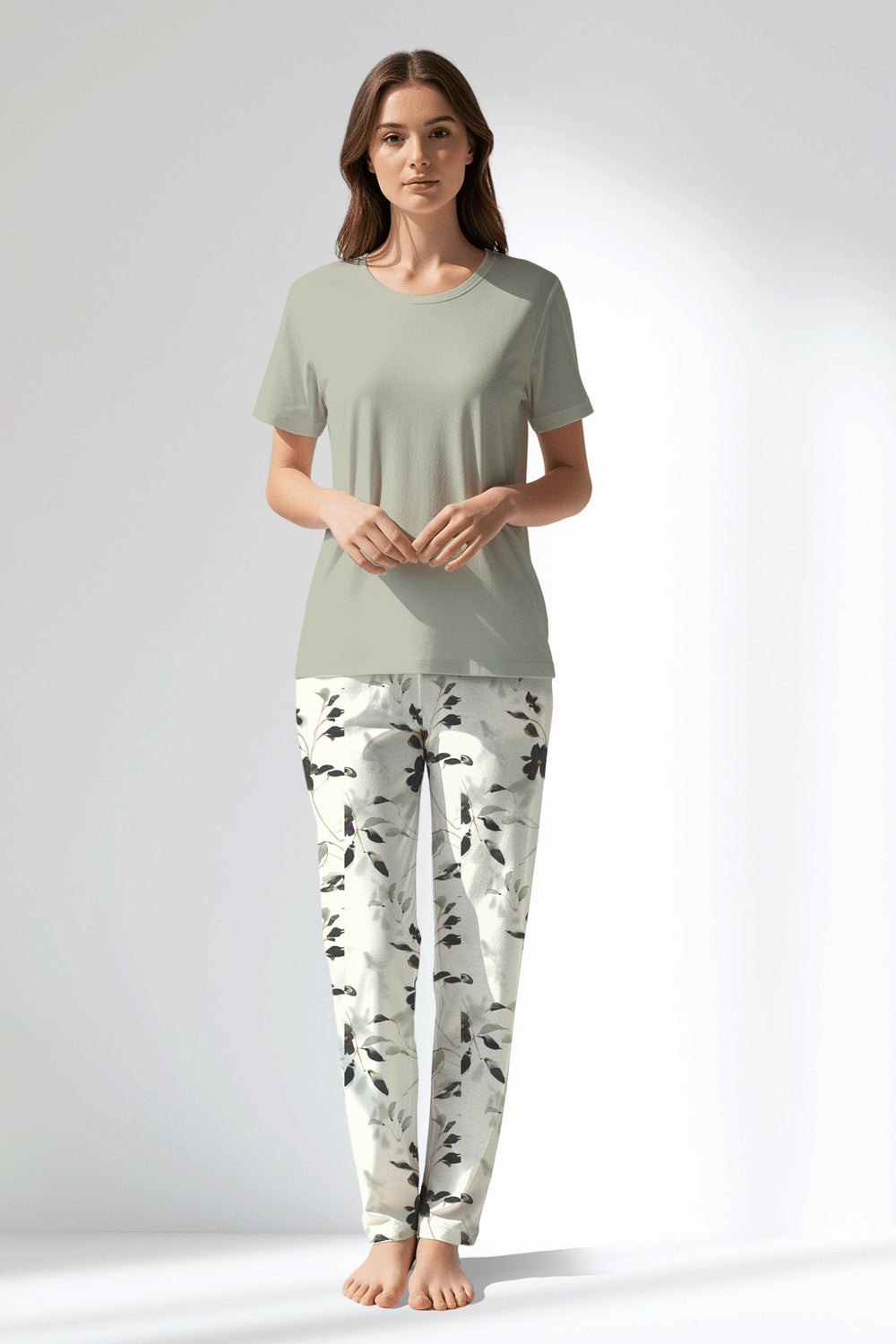 Woman Polyviscon Armonelle Pyjama Set - METRAJ ZEMIN - Image 1