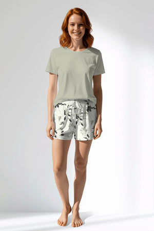 Woman Polyviscon Armonelle Short Set - METRAJ ZEMIN - Image 1