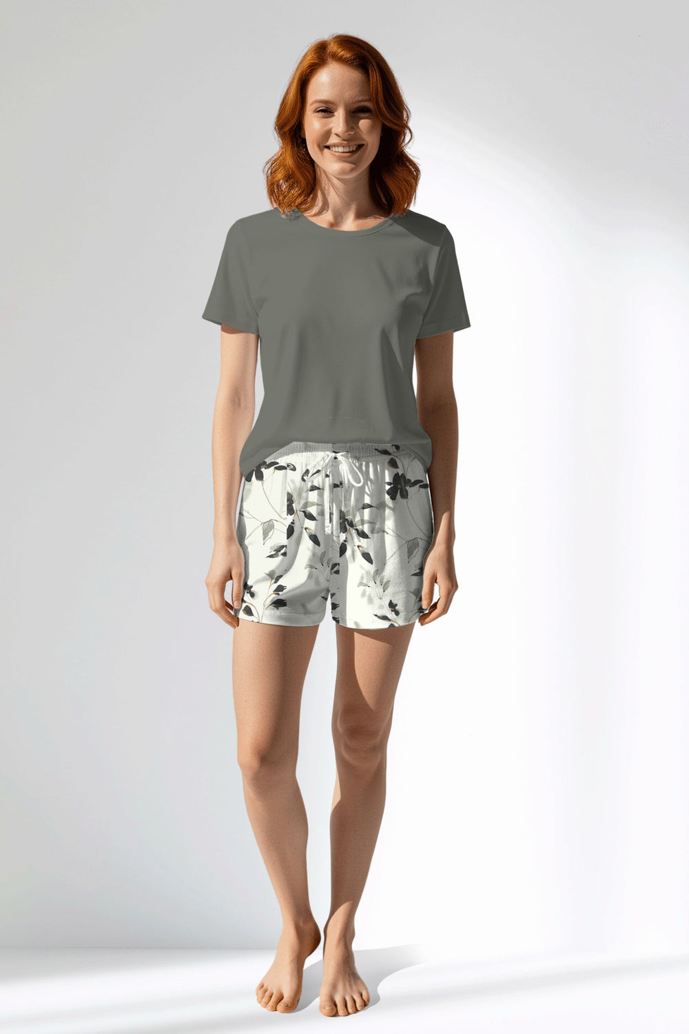 Woman Polyviscon Armonelle Short Set - METRAJ ZEMIN - Image 1