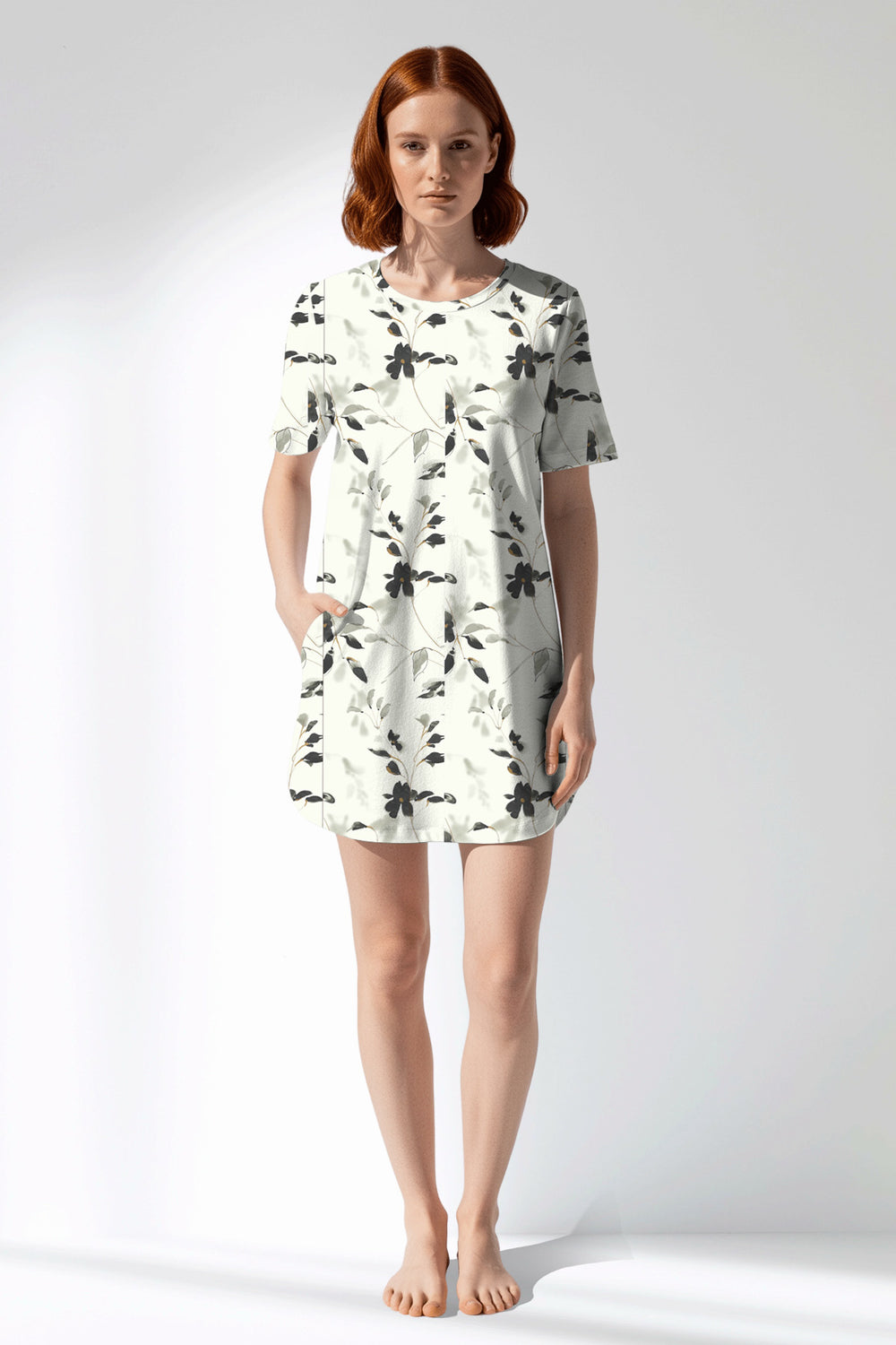 Woman Polyviscon Armonelle Pocket Detail Tunic - ROTASYON - Image 1