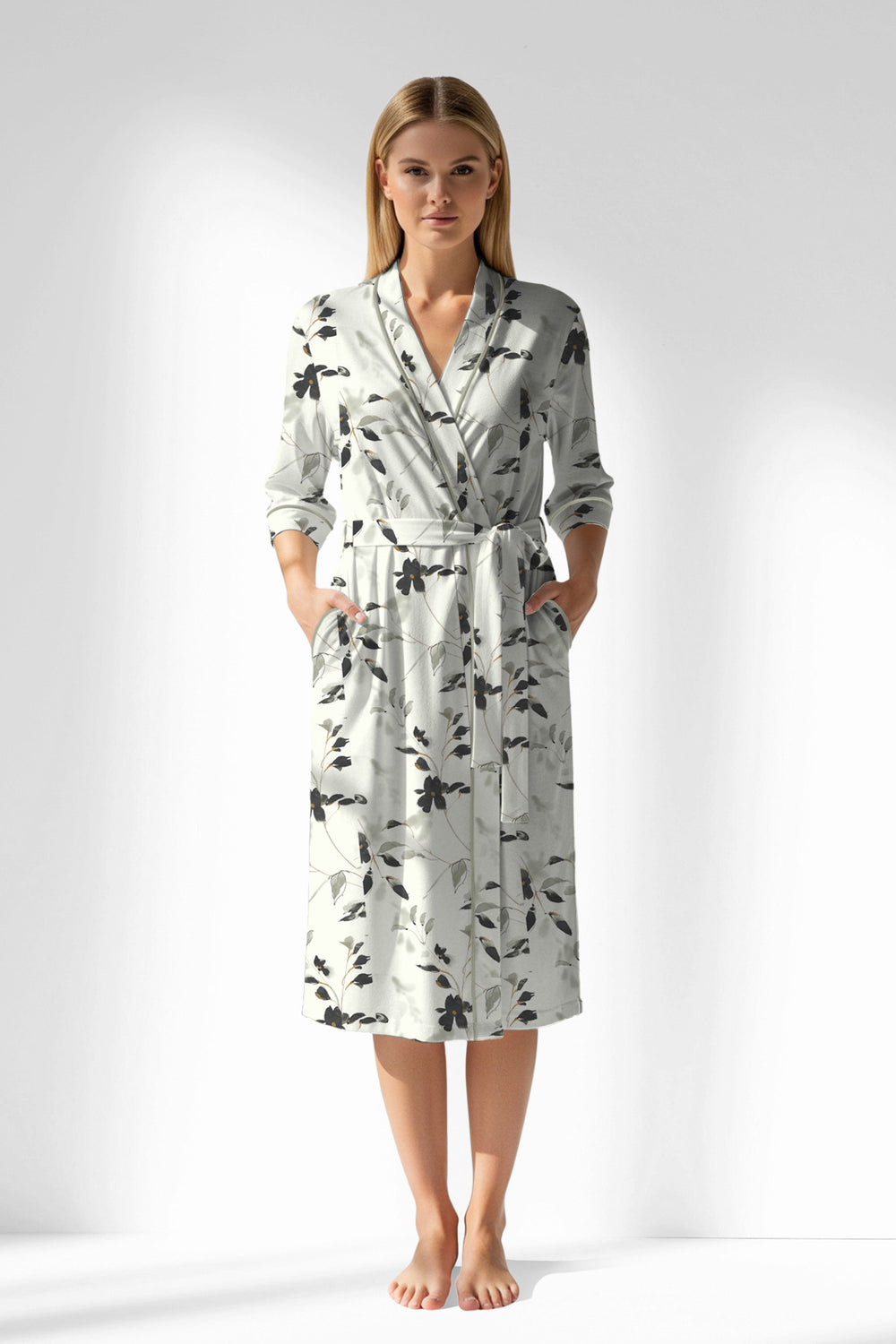 Woman Polyviscon Armonelle Dressing Gown - ROTASYON - Image 1