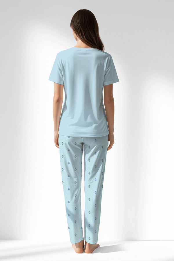 Woman Polyviscon Arvelin Pyjama Set - METRAJ ZEMIN - Image 3