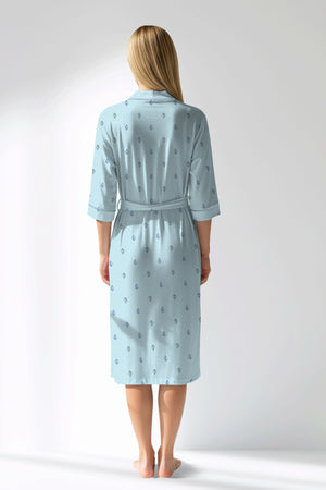 Woman Polyviscon Arvelin Dressing Gown - ROTASYON - Image 3