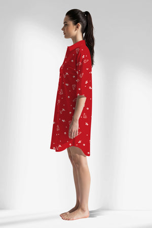 Woman Polyviscon Catty Shirt Tunic - ROTASYON - Image 2