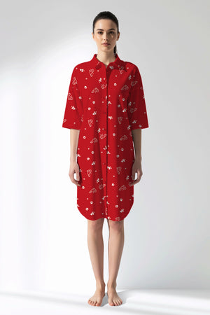 Woman Polyviscon Catty Shirt Tunic - ROTASYON - Image 1