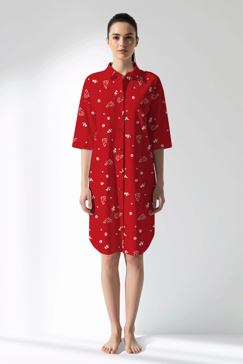 Woman Polyviscon Catty Shirt Tunic - ROTASYON - Image 1