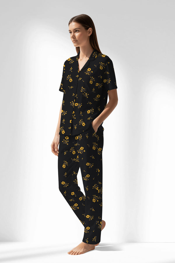 Woman Polyviscon Floryn Buttoned Pyjama Set - ROTASYON - Image 2