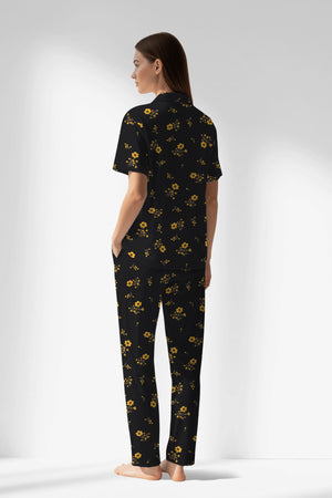 Woman Polyviscon Floryn Buttoned Pyjama Set - ROTASYON - Image 3