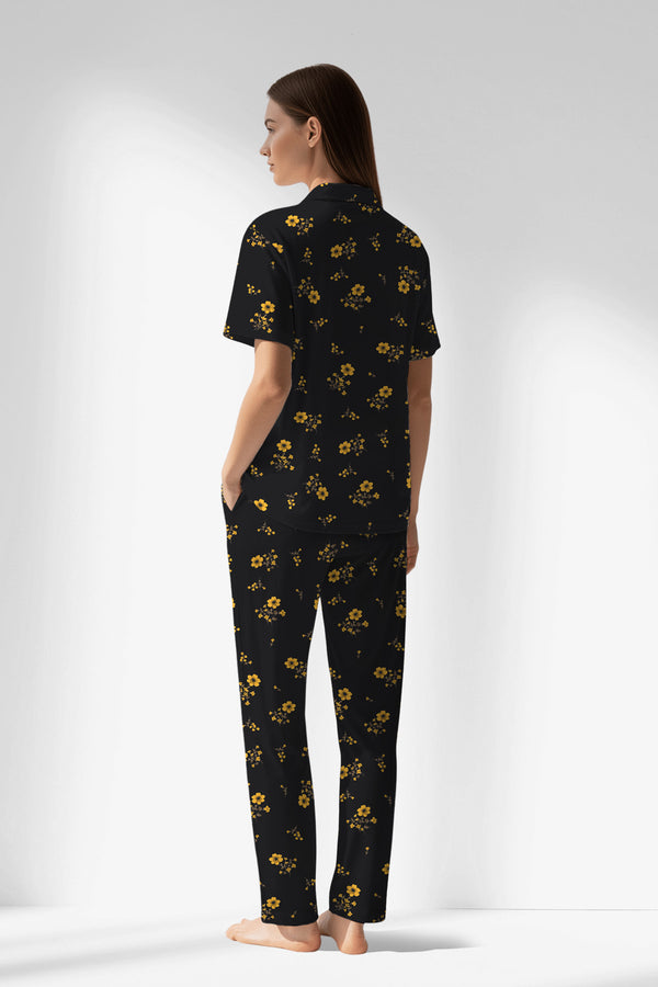 Woman Polyviscon Floryn Buttoned Pyjama Set - ROTASYON - Image 3