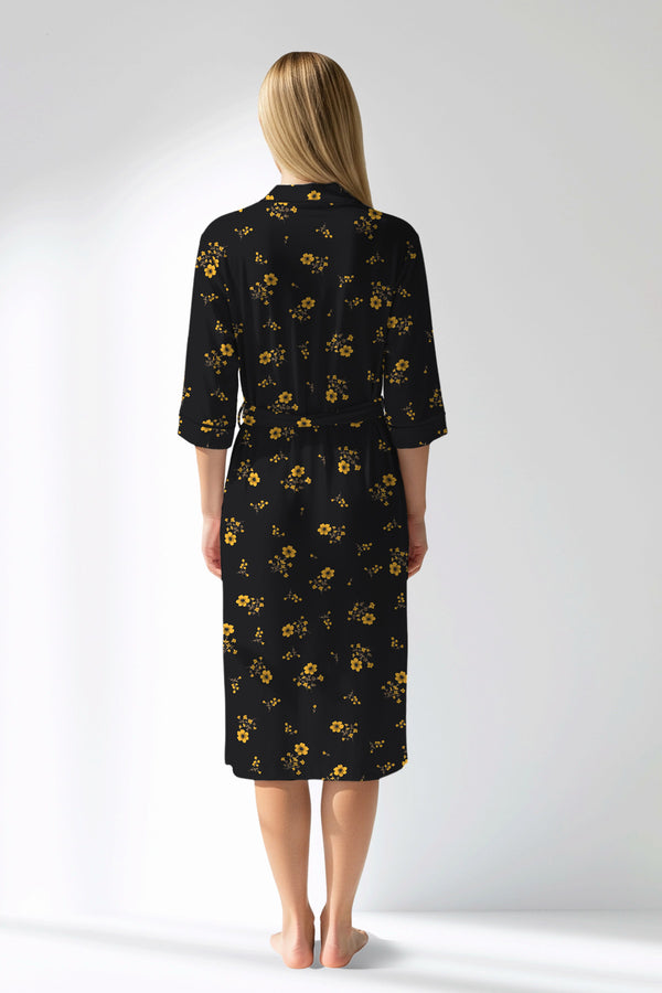 Woman Polyviscon Floryn Dressing Gown - ROTASYON - Image 3