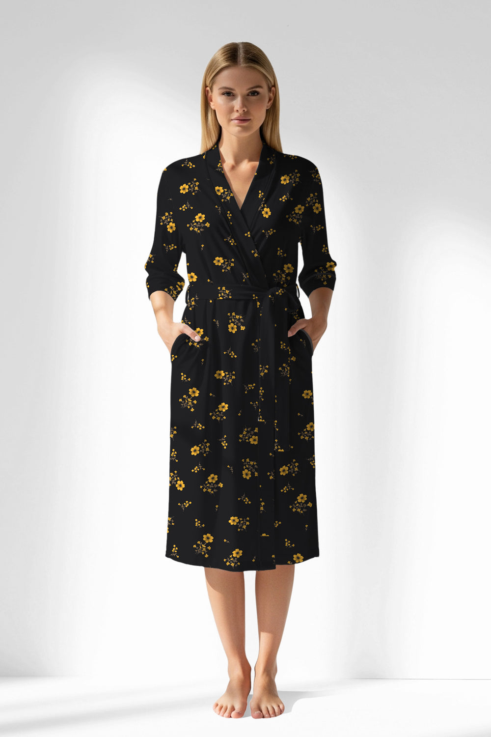 Woman Polyviscon Floryn Dressing Gown - ROTASYON - Image 1