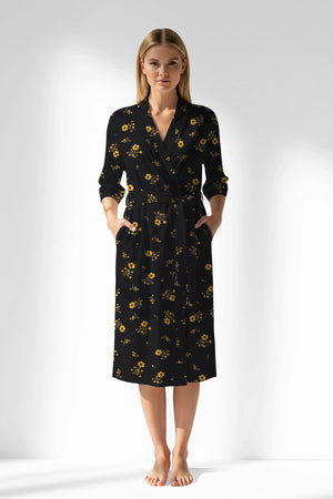 Woman Polyviscon Floryn Dressing Gown - ROTASYON - Image 1