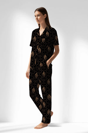 Woman Polyviscon Iralea Buttoned Pyjama Set - ROTASYON - Image 2