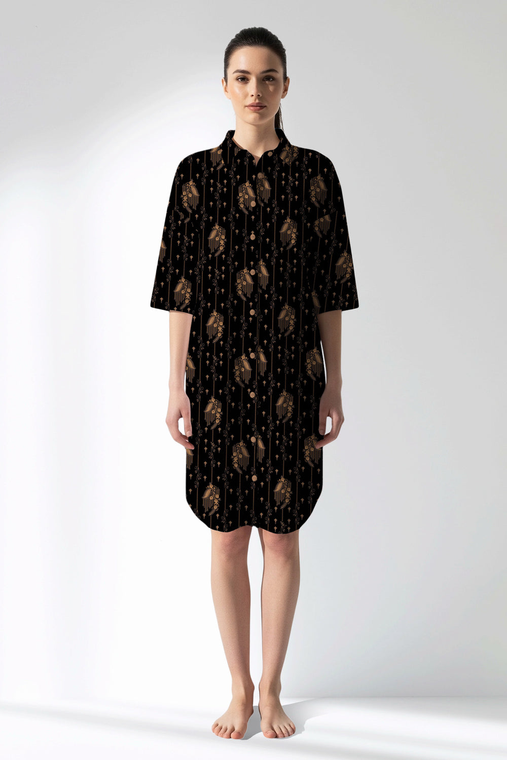 Woman Polyviscon Iralea Shirt Tunic - ROTASYON - Image 1