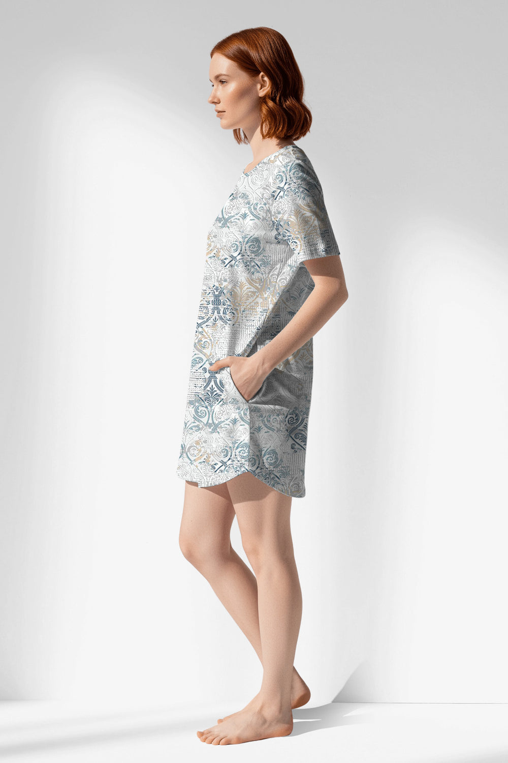 Woman Polyviscon Livora Pocket Detail Tunic - ROTASYON - Image 1