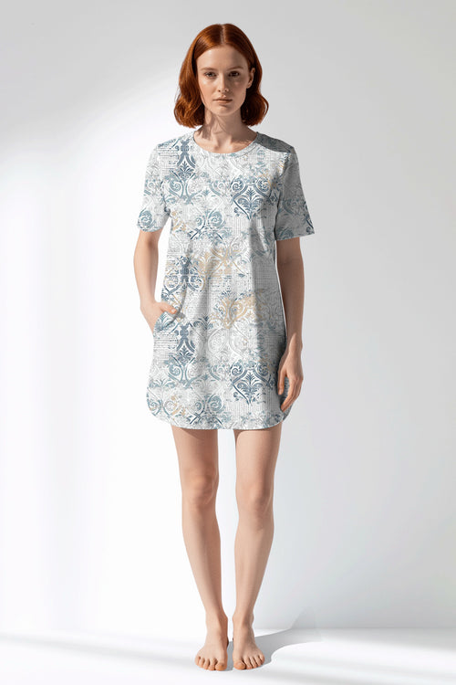 Woman Polyviscon Livora Pocket Detail Tunic - ROTASYON - Image 1