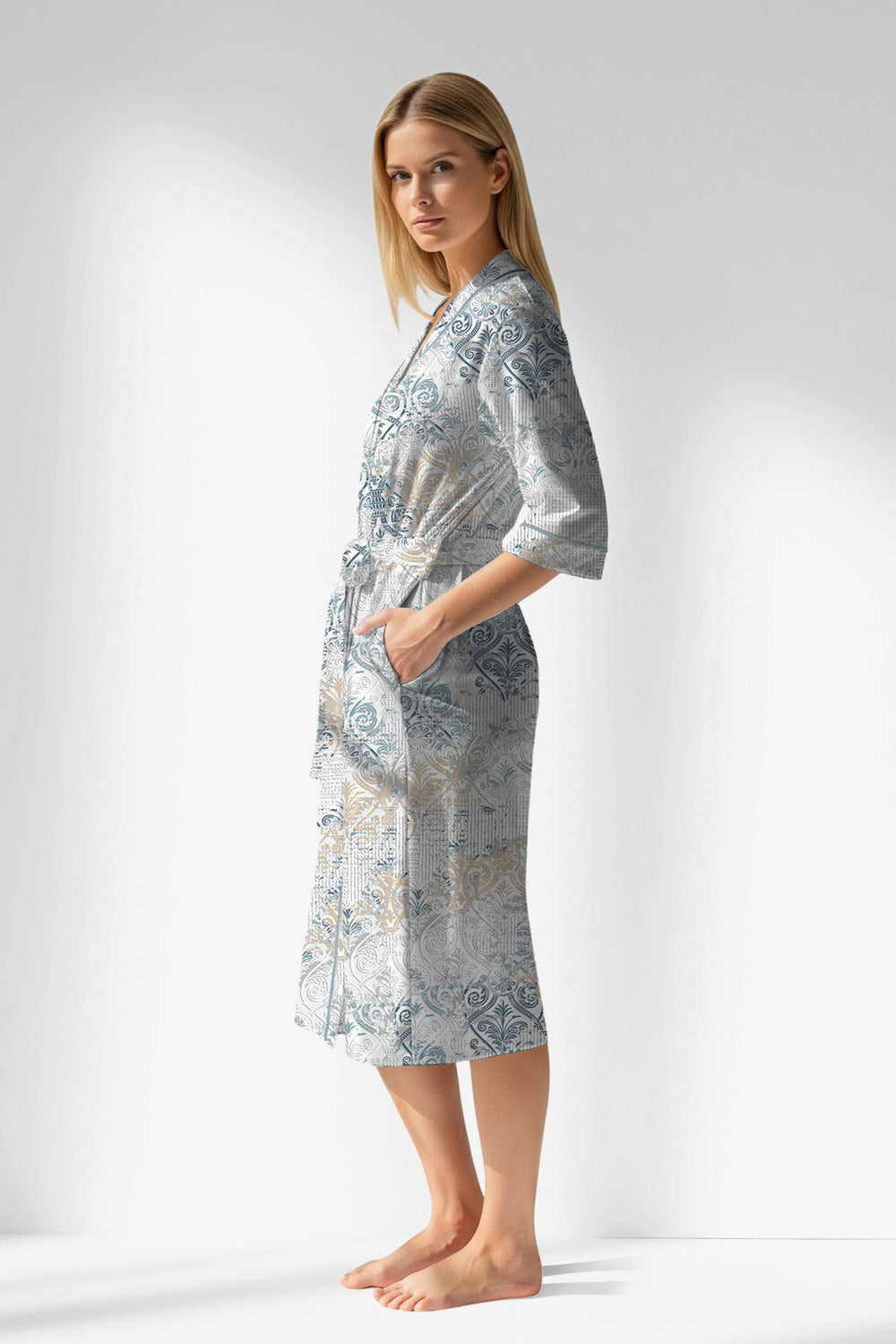 Woman Polyviscon Livora Dressing Gown - ROTASYON - Image 1