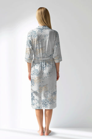 Woman Polyviscon Livora Dressing Gown - ROTASYON - Image 3