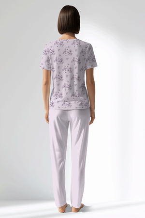 Woman Polyviscon Lunaris Pocket Detail Pyjama Set - ROTASYON - Image 3