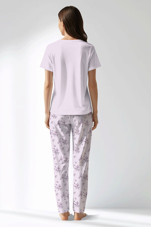 Woman Polyviscon Lunaris Drop Collar Pyjama Set - METRAJ ZEMIN - Image 3