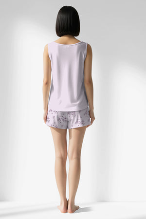 Woman Polyviscon Lunaris Thick Strap Short Set - METRAJ ZEMIN - Image 3