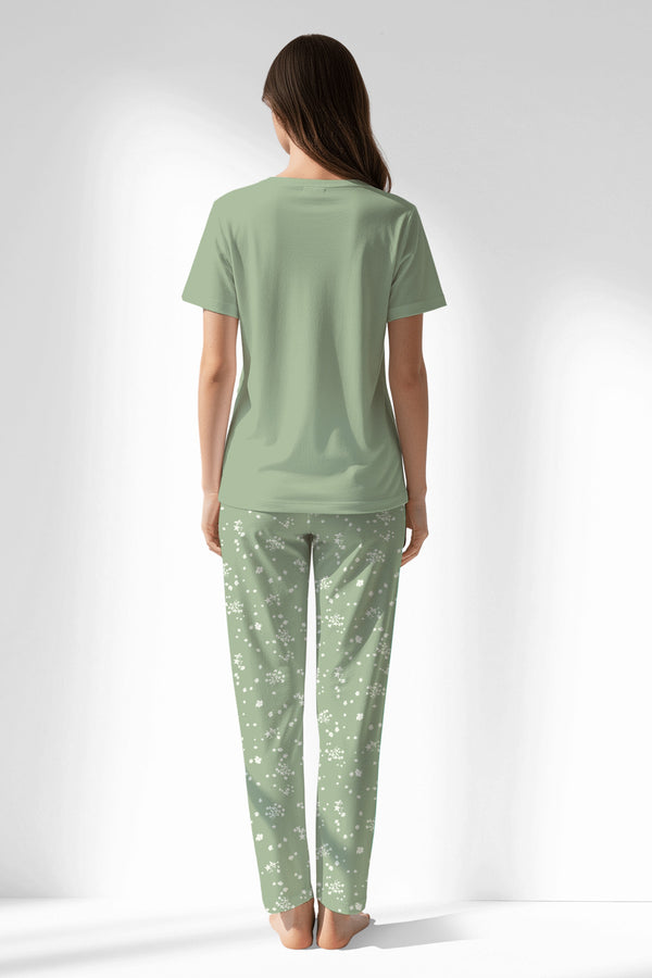 Woman Polyviscon Mirale Pyjama Set - METRAJ ZEMIN - Image 3