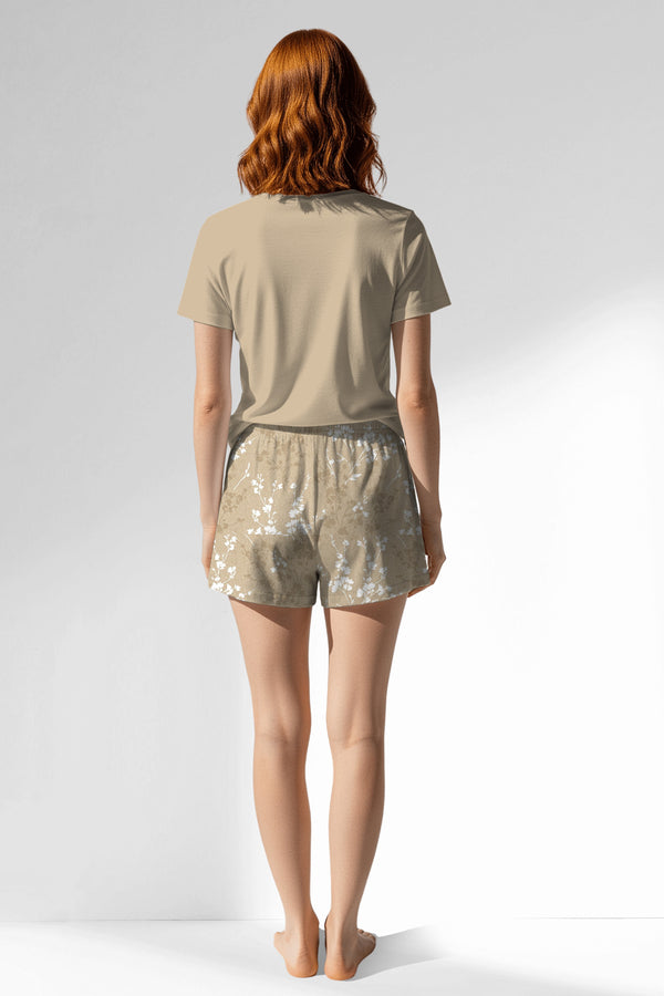 Woman Polyviscon Orlena Short Set - METRAJ ZEMIN - Image 3