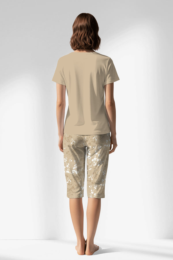 Woman Polyviscon Orlena Capri Set - METRAJ ZEMIN - Image 3