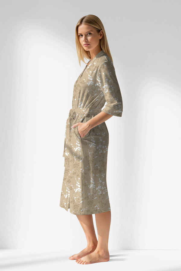 Woman Polyviscon Orlena Dressing Gown - ROTASYON - Image 2