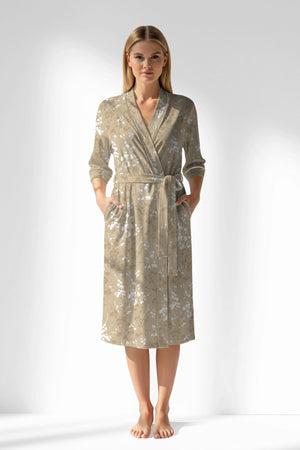 Woman Polyviscon Orlena Dressing Gown - ROTASYON - Image 1