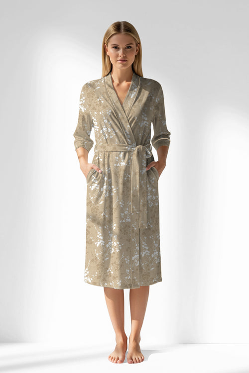 Woman Polyviscon Orlena Dressing Gown - ROTASYON - Image 1