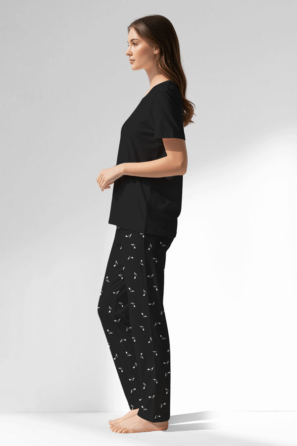 Woman Polyviscon Ritmica Pyjama Set - METRAJ ZEMIN - Image 2