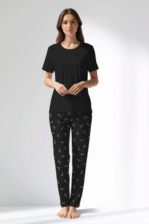 Woman Polyviscon Ritmica Pyjama Set - METRAJ ZEMIN - Image 1