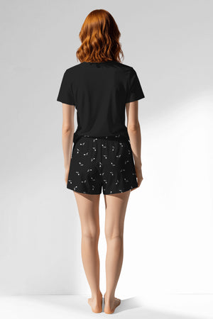 Woman Polyviscon Ritmica Short Set - METRAJ ZEMIN - Image 3