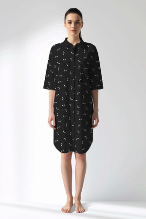 Woman Polyviscon Ritmica Shirt Tunic - ROTASYON - Image 1