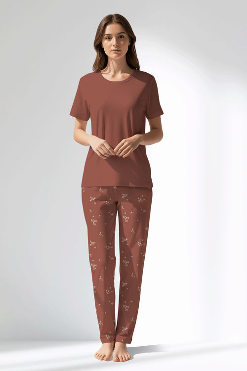 Woman Polyviscon Rosinia Pyjama Set - METRAJ ZEMIN - Image 1