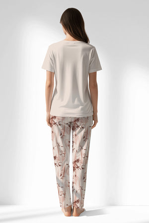 Woman Polyviscon Selvine Pyjama Set - METRAJ ZEMIN - Image 3