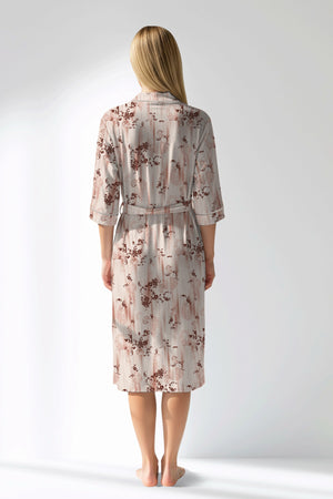 Woman Polyviscon Selvine Dressing Gown - ROTASYON - Image 3
