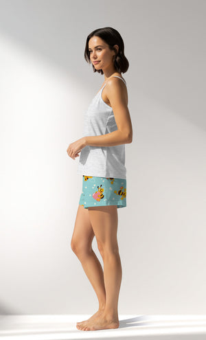Woman Supreme Nera Thin Strap Short Set - B-KAR MELANJ - Image 5