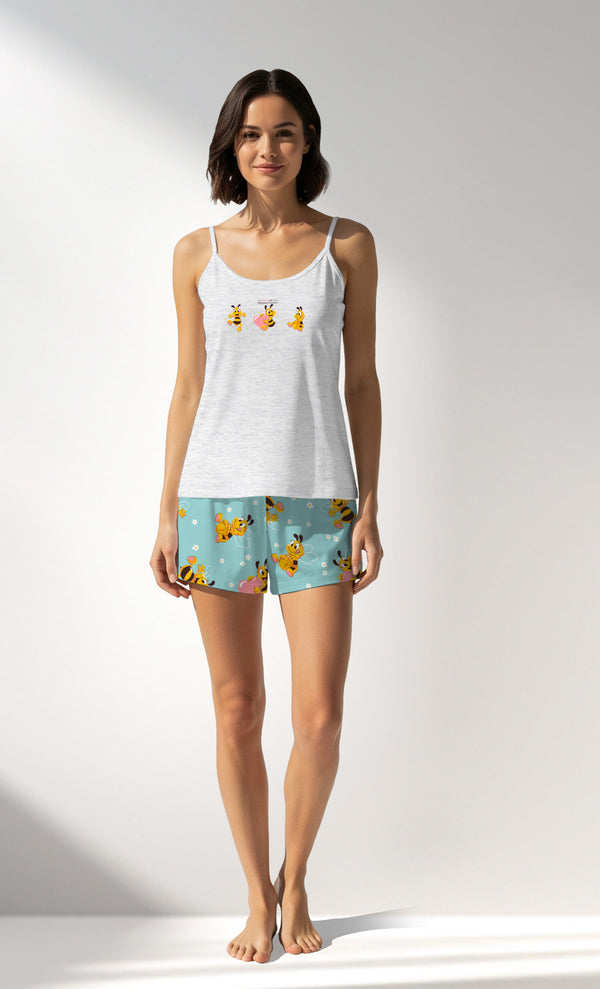 Woman Supreme Nera Thin Strap Short Set - B-KAR MELANJ - Image 4